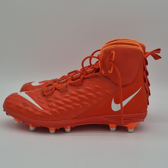 Nike Force Savage Varsity 2 (Size 14) AQ8155-800 Orange/White Football Cleats - Picture 5 of 8